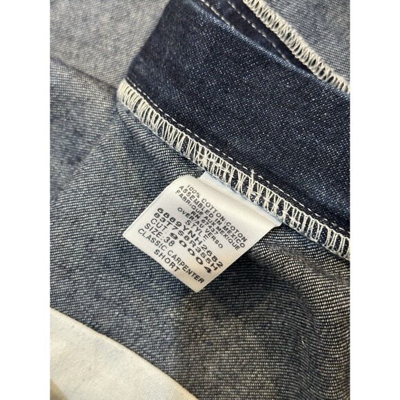 VINTAGE Y2K POLO JEANS COMPANY BAGGY DENIM CARPENTER SHORTS 38 GRUNGE SKATER - Picture 4 of 7